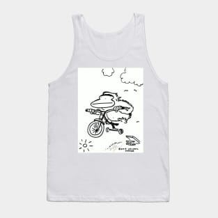 Tricycle Ape Jumps Off Ramp Tank Top